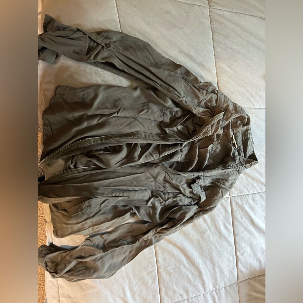 Army green shirt